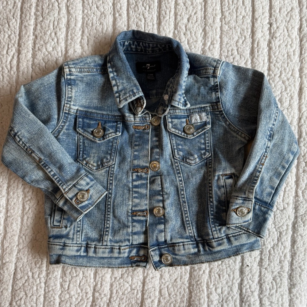7 For All Mankind Denim Jacket Baby Girl 24 month‎ Lightweight Outdoor Classic